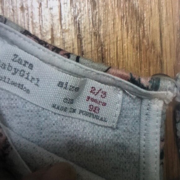 Floral Kids Casual Dress - Pink and Black - Picture 3 of 3